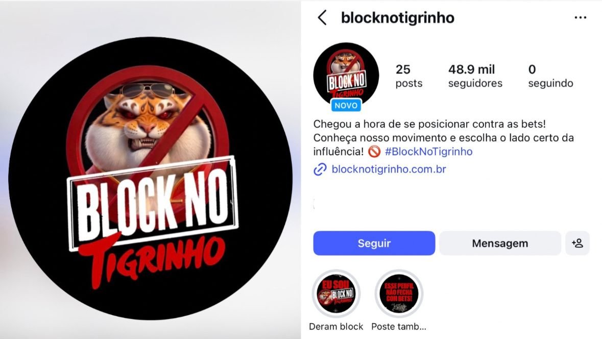 Movimento Block do Tigrinho reúne artistas em campanha contra apostas online