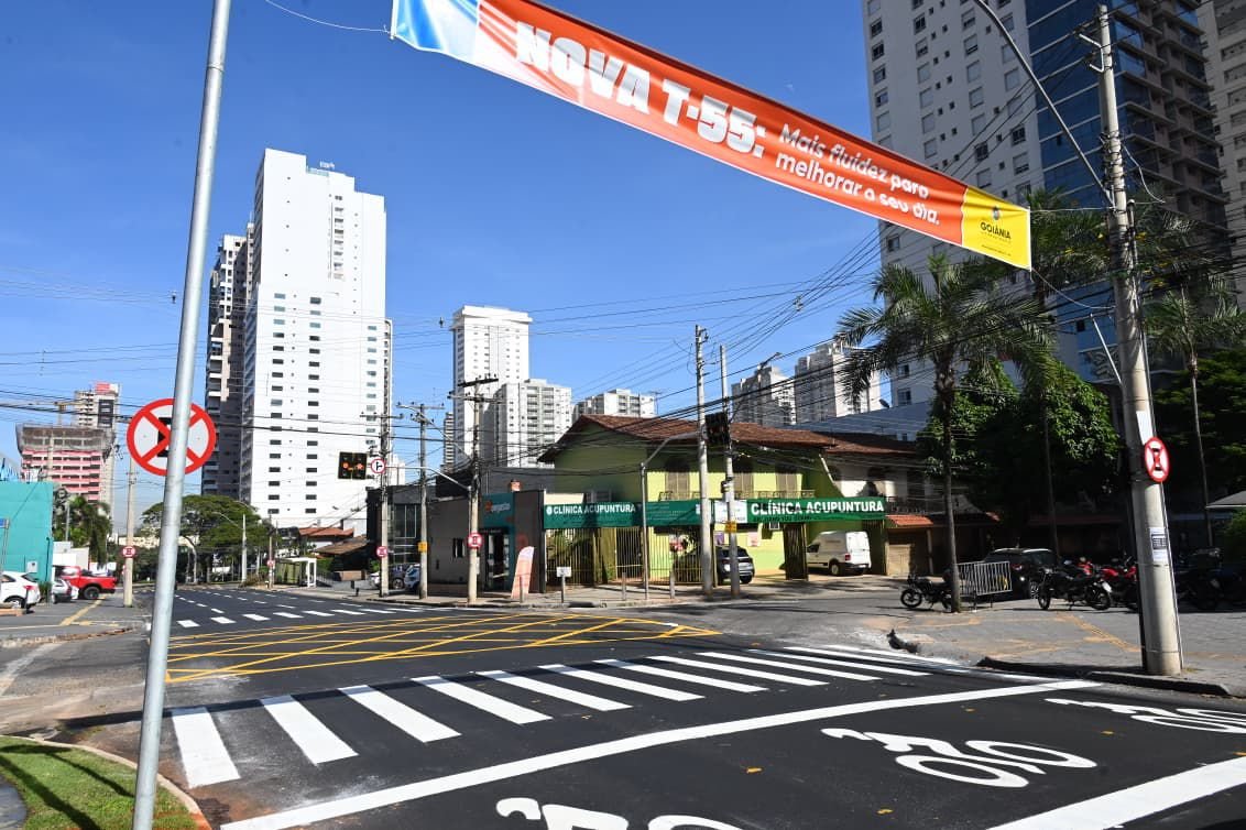Sistema binário nas avenidas T-10 e T-55 começa a valer neste sábado (13) em Goiânia