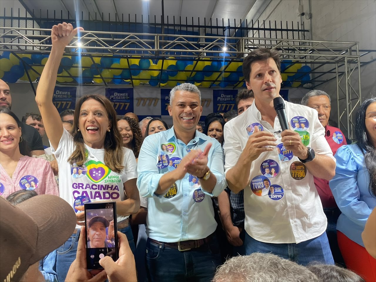 Denes Pereira lança candidatura a federal em evento lotado e com Daniel Vilela e Gracinha